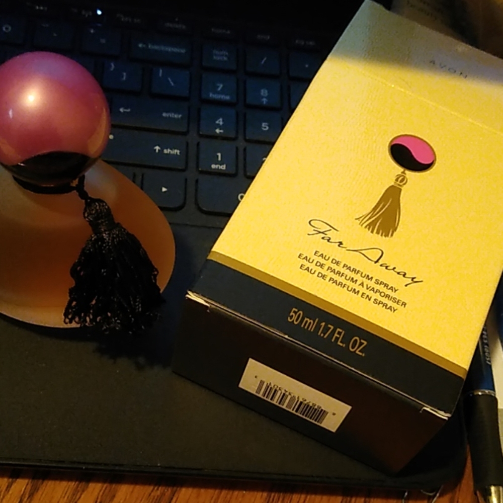 A pretty bottle of Faraway Fragrance.